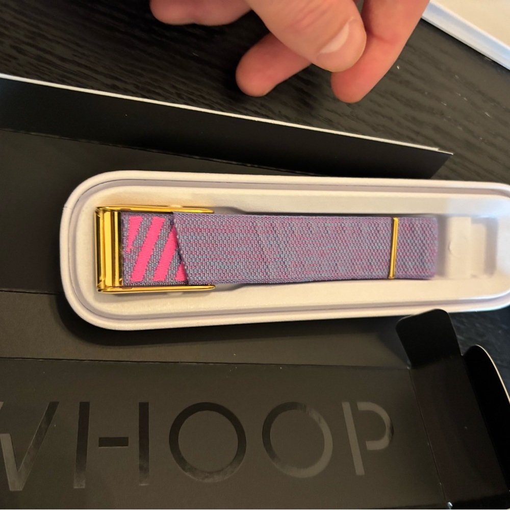 Whoop 5.0/Mg Pink/purple Band with shiny Gold Clasp/Hook - whoop one/life/peak - Picture 7 of 10